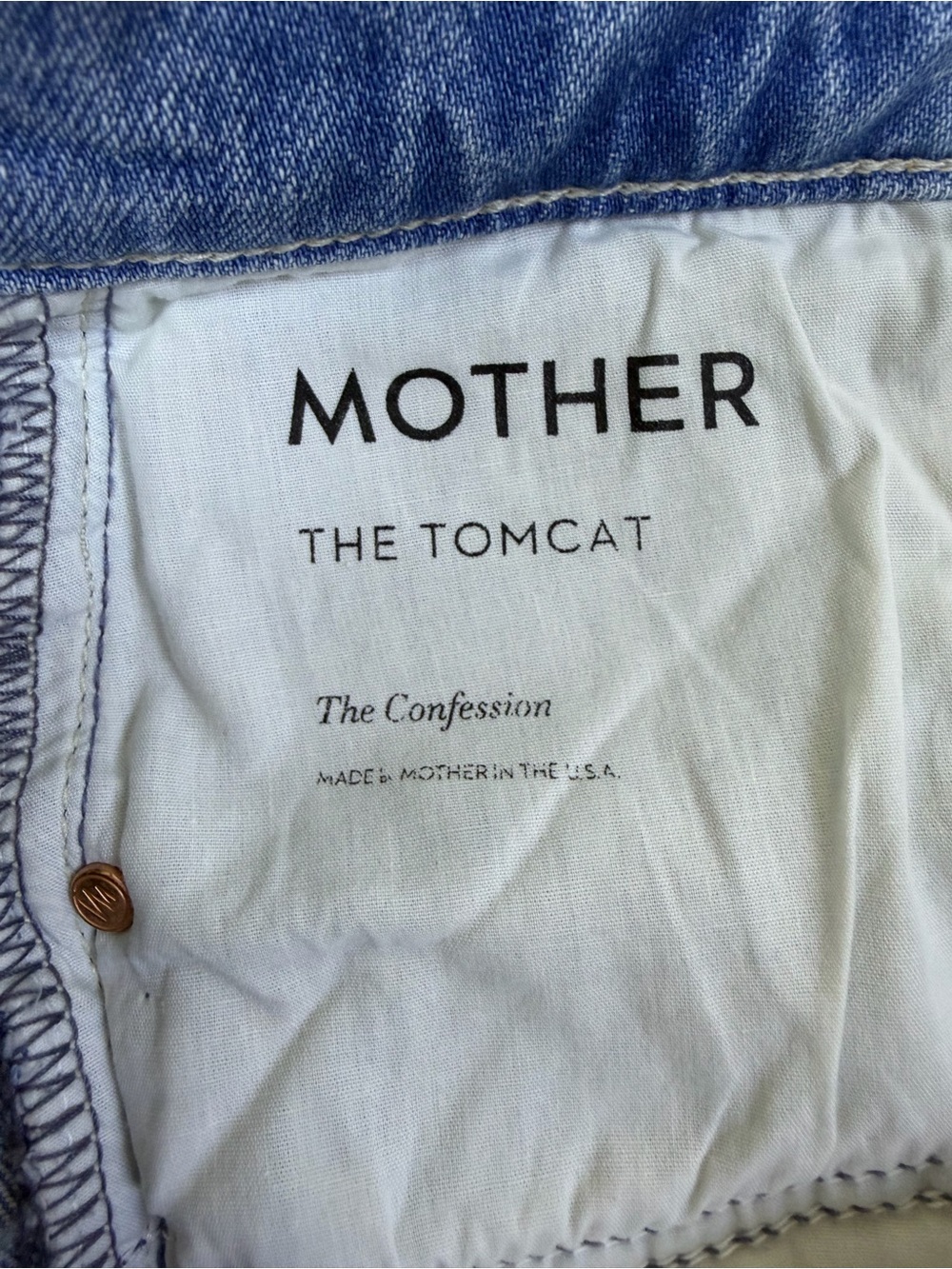 MOTHER The Tomcat Jeans The Confession Size 26 Distressed - Picture 5 of 12